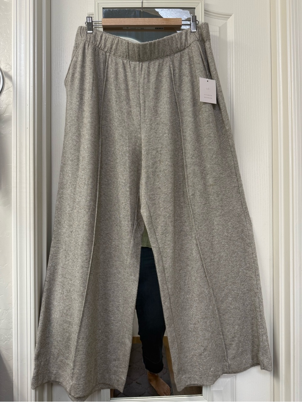 LC Lauren Conrad Girls Wide-Leg Sweatpants in Heather Gray